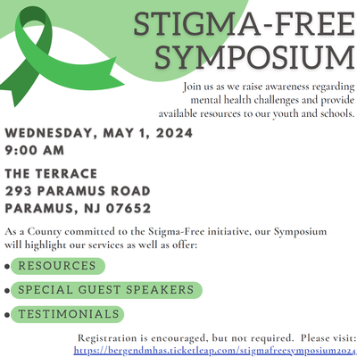 Annual Bergen County Stigma-Free Symposium